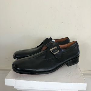 Sandro Moscoloni black leather monk strap shoes 11 Spain